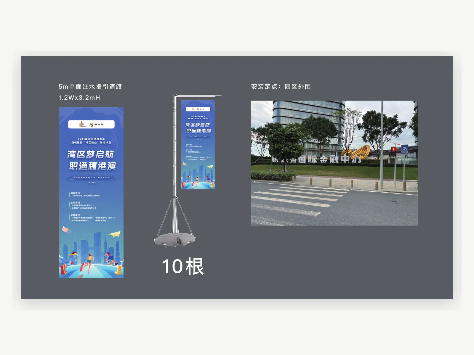 灣區夢起航道旗增補物料案例